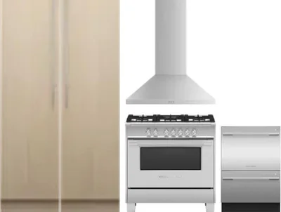 5 Piece Package Includes Refrigerator, Freezer, Range, Hood And Dishwasher
